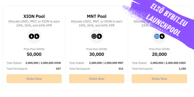 ITT AZ ELSŐ BYBIT LAUNCHPOOL (XOIN)