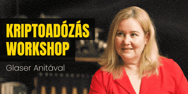 Kriptoadózás workshop Glaser Anitával